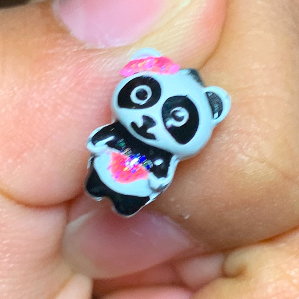 Cute adorable kids panda earrings 💗 - Picture 3 of 3